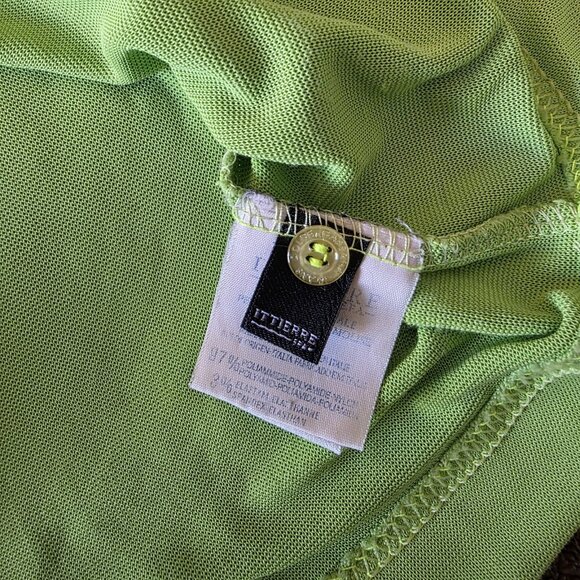 Dolce & Gabbana Jeans Women’s XS Sheer Lime Green Button Up Blouse Top Italy - Picture 7 of 16